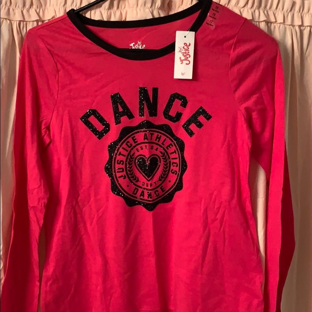 Justice long sleeve tee